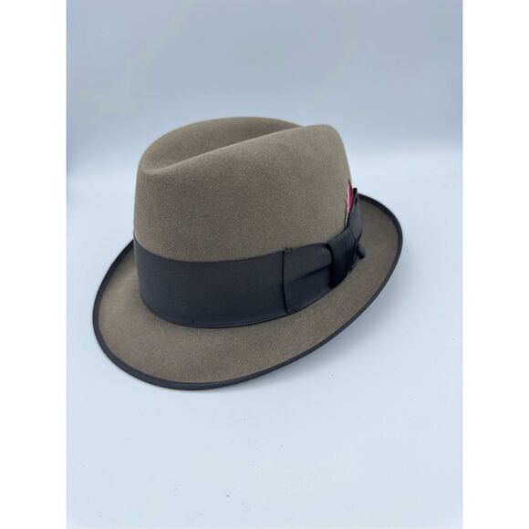 Vintage Champ Mens Gray 1950s "Feel The Felt" Fedora Hat - Picture 1 of 13